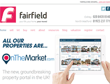 Tablet Screenshot of fairfieldestates.co.uk